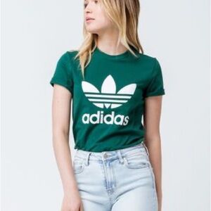 Adidas Green Logo T-Shirt